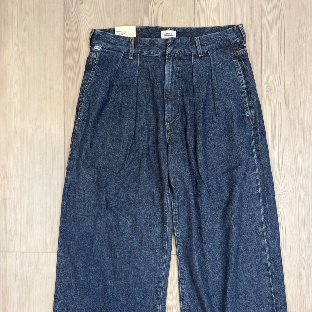NWT Citizens of Humanity Petra Pleated Trouser Jeans 31 Eden Dark Wash Wide Leg - Picture 3 of 14